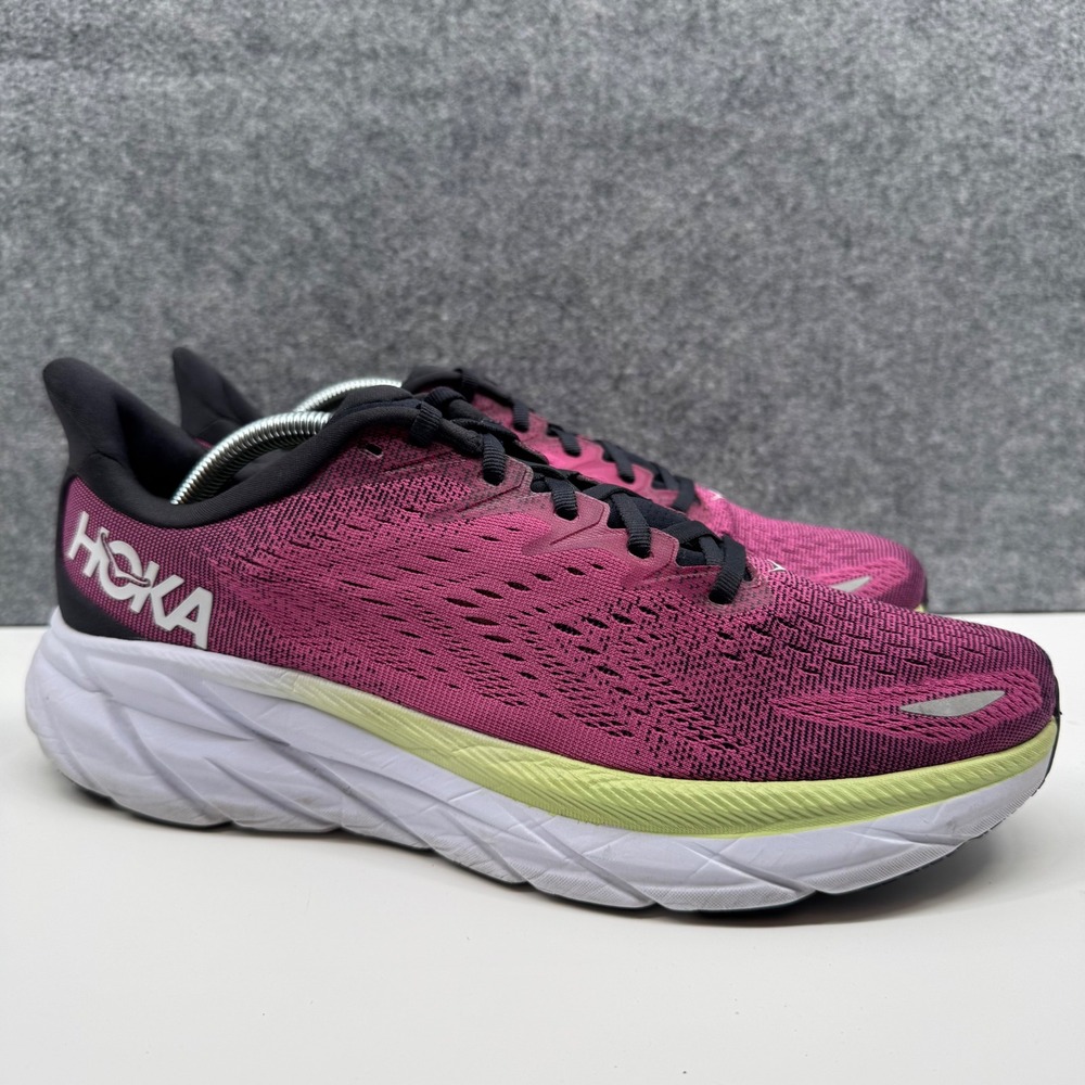 Hoka Clifton 8 Running Shoes Womens 11 Berry Cyclamen 1119394 BGIR